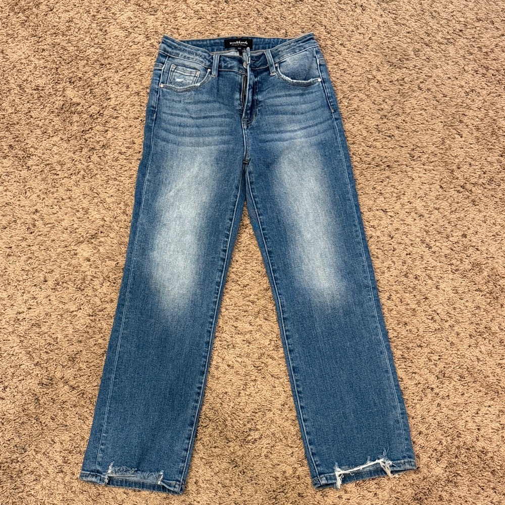 Risen Classic Blue Straight Leg Women's Jeans